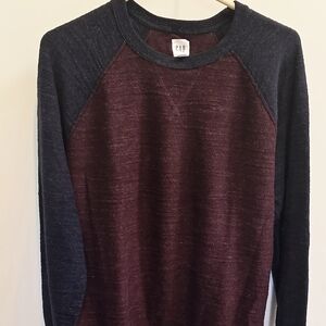 GAP Burgundy and Navy Sweater